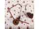 Béžová bavlněná chňapka - rukavice s veverkami Tiny Squirrel - 18*30 cm Clayre & Eef