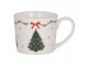 Keramický hrnek se stromky Christmas Harmony - 12*8*7 cm / 275 ml Clayre & Eef