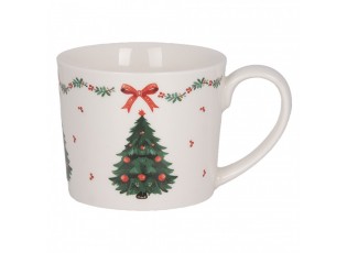 Porcelánový hrnek se stromky Christmas Harmony - 12*8*7 cm / 275 ml