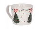 Keramický hrnek se stromky Christmas Harmony - 12*8*7 cm / 275 ml Clayre & Eef