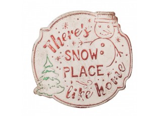 Nástěnná kovová cedule Snow Place - 40*1*39 cm