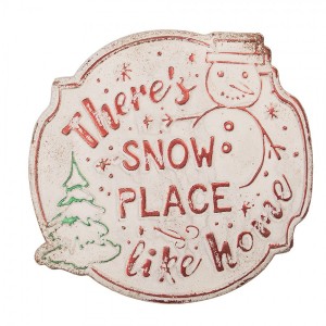 Nástěnná kovová cedule Snow Place - 40*1*39 cm