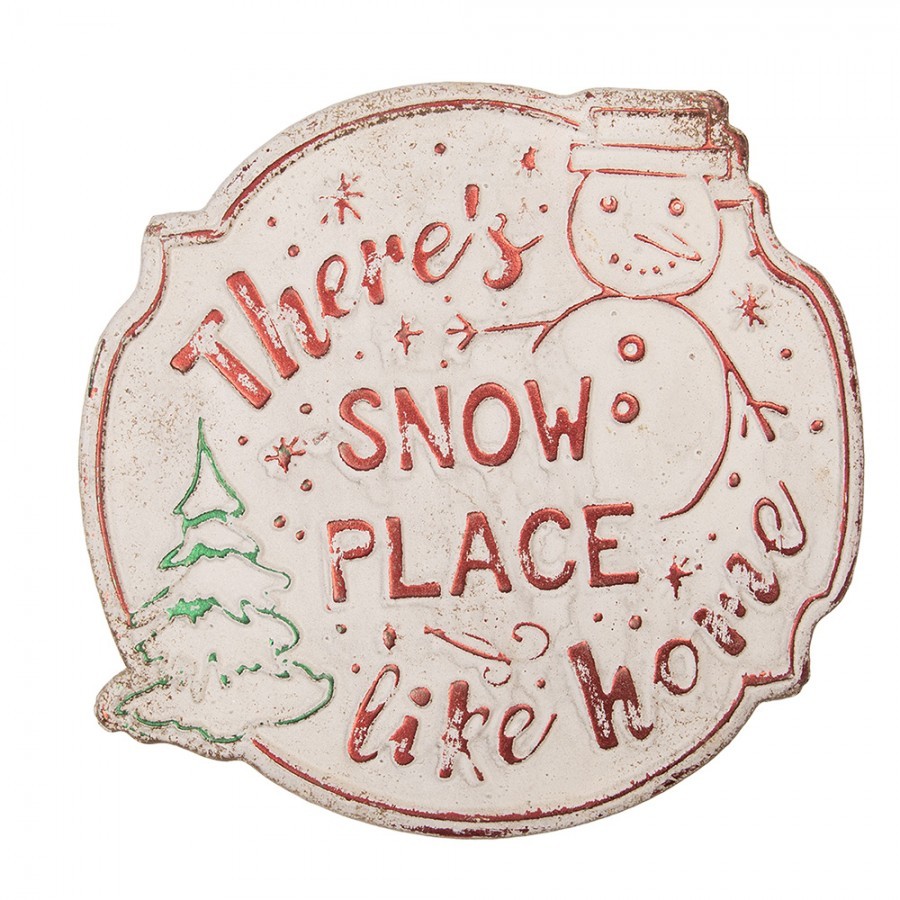 Nástěnná kovová cedule Snow Place - 40*1*39 cm