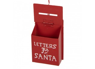 Christmas Ornament Mailbox 5x3x8 Cm Red Metal - 5*3*8 cm