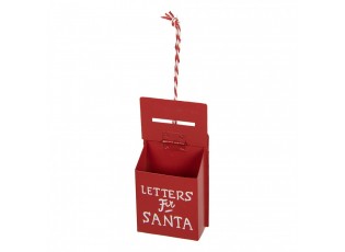 Christmas Ornament Mailbox 5x3x8 Cm Red Metal - 5*3*8 cm