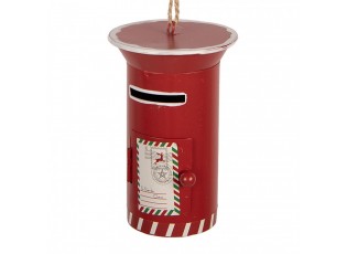 Christmas Ornament Mailbox ? 7x11 Cm Red Metal - 12*8 cm