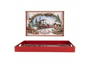 Vánoční servírovací podnos Merry Christmas - 41*26*4 cm