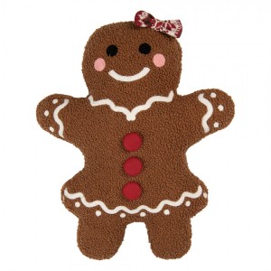 Dekorativní vánoční polštář Perníková holčička Gingerbread - 35*5*44 cm