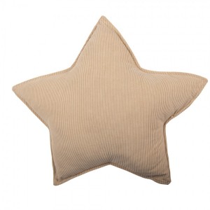 Béžový dekorativní polštář ve tvaru hvězdy Star - 53*5*53 cm