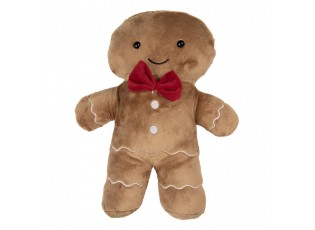 Decorative Cushion Gingerbread Man 20x5x35 Cm Brown Polyester - 20*5*35 cm