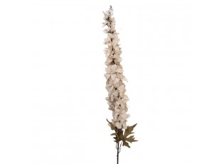 Dekorace umělá květina ostrožka Delphinium s bílým květem - 8*8*124 cm