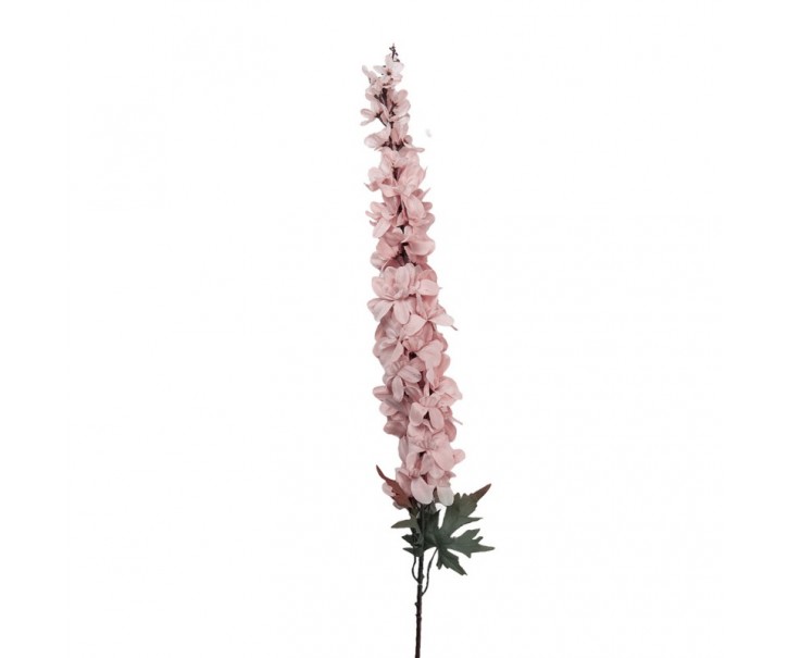 Dekorace umělá květina ostrožka Delphinium s růžovým květem - 8*8*124 cm Clayre & Eef
