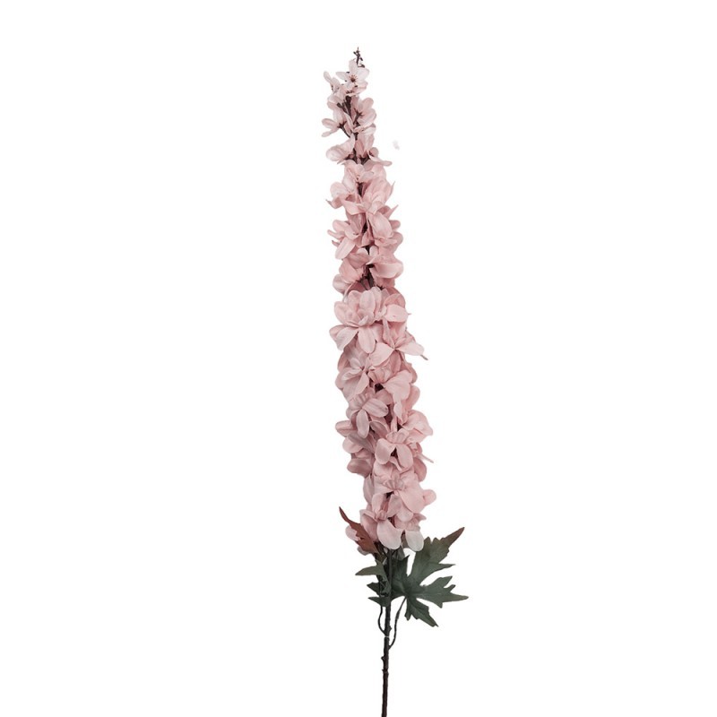 Dekorace umělá květina ostrožka Delphinium s růžovým květem - 8*8*124 cm