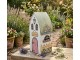 Dekorace plechový domek Welcome - 12*11*23 cm Clayre & Eef