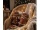 Dekorativní vánoční polštář Perníková holčička Gingerbread - 35*5*44 cm Clayre & Eef