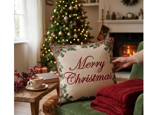 Vánoční dekorační polštář Merry Christmas - 44*44*4 cm