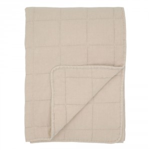 Béžový přehoz s opraným vzhledem Aix Vintage Quilt - 130*180 cm