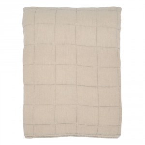 Béžový přehoz s opraným vzhledem Aix Vintage Quilt - 240*240 cm