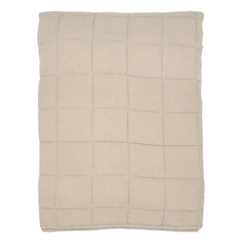 Béžový přehoz s opraným vzhledem Aix Vintage Quilt - 240*240 cm