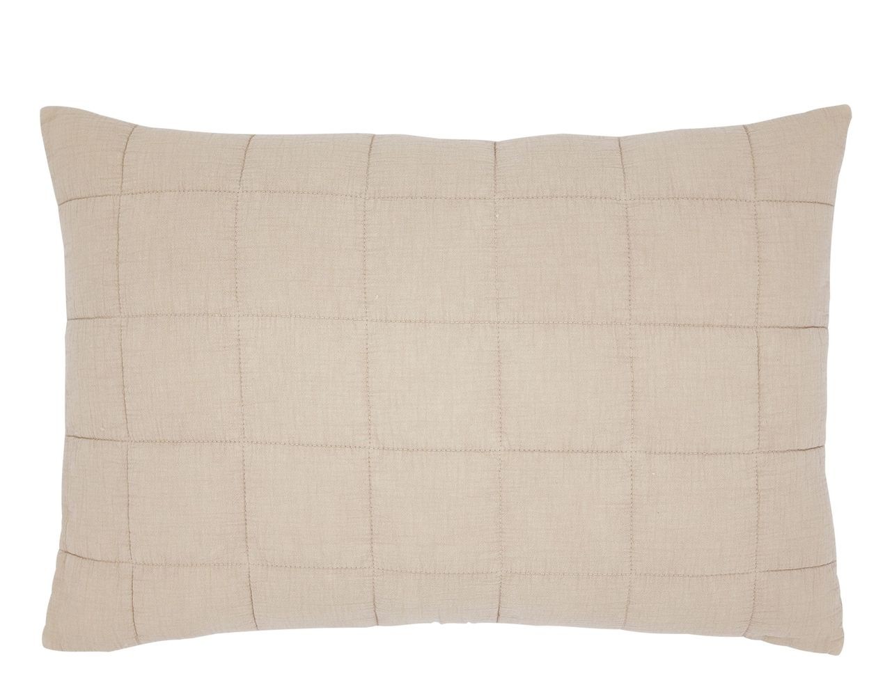Béžový povlak na polštář s opraným vzhledem Aix Vintage Quilt - 60*40 cm