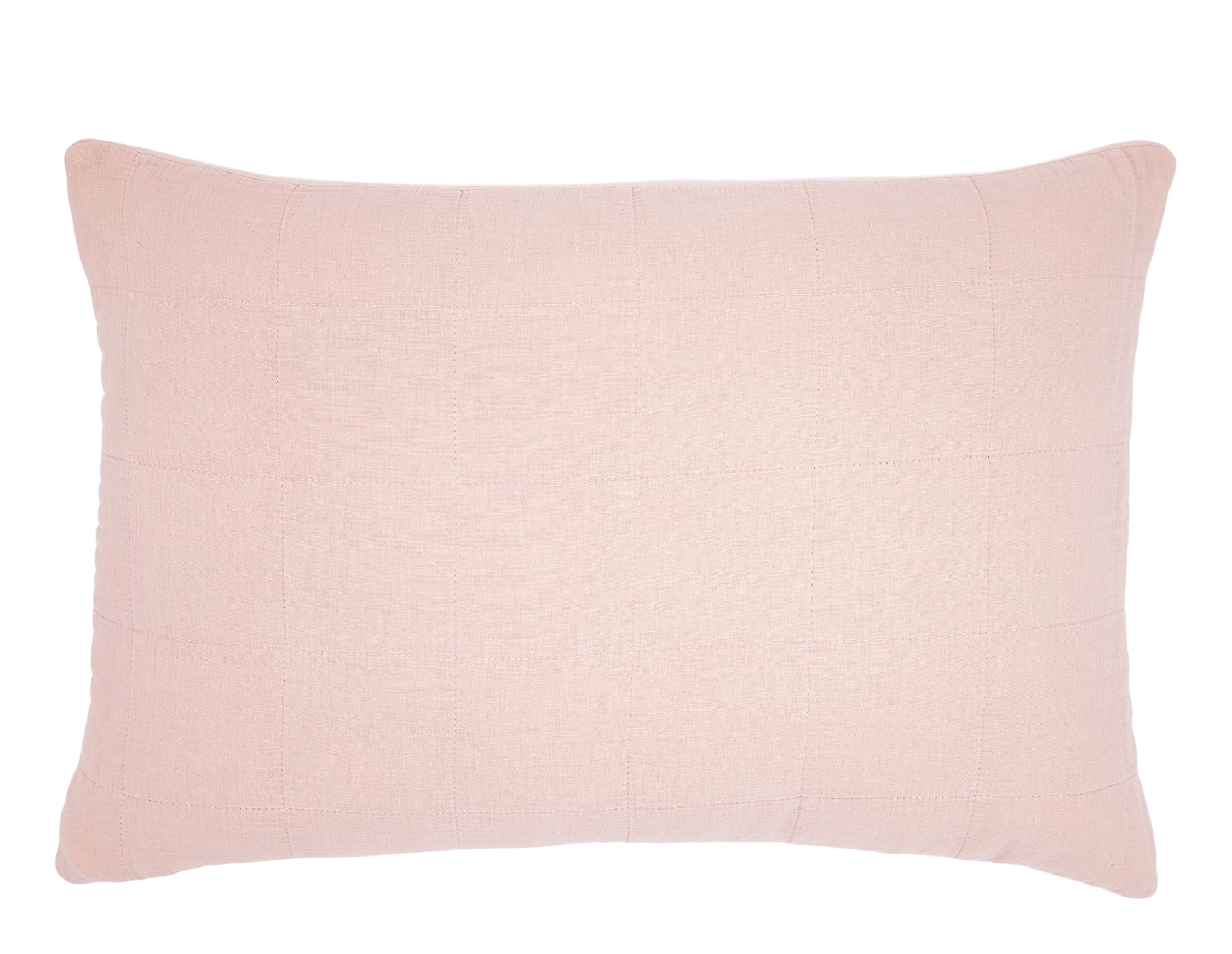 Růžový povlak na polštář s opraným vzhledem Aix Vintage Quilt - 60*40 cm