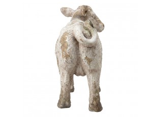 Béžová antik dekorativní figurka venkovská kravička - 43*17*31 cm