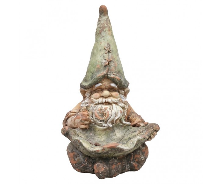 Zahradní dekorace trpaslík s pítkem - 28*26*45 cm Clayre & Eef