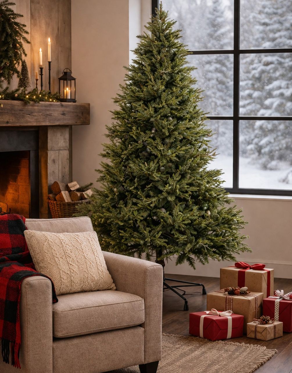 Zelený umělý vánoční stromek Christmas Tree - 85*85*180 cm