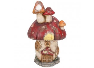 Béžová antik dekorace figurka houba muchomůrka - 30*27*50 cm