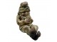 Zahradní dekorace ležící trpaslík Gnome v antik stylu - 46*28*44 cm Clayre & Eef