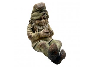 Zahradní dekorace ležící trpaslík Gnome v antik stylu - 46*28*44 cm