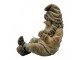 Zahradní dekorace ležící trpaslík Gnome v antik stylu - 46*28*44 cm Clayre & Eef
