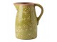 Zelený keramický džbán Rustic Wild Herb - 20*16*24 cm Clayre & Eef
