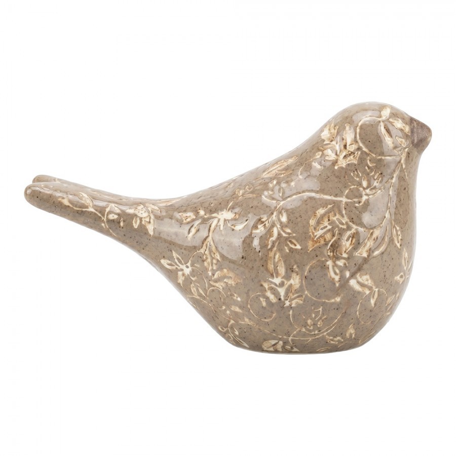 Dekorace keramický ptáček Vintage Charm M - 16*7*9 cm