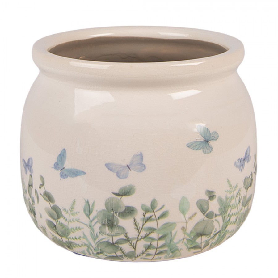 Dekorativní obal na květináč Butterflies Home S - Ø 12*10 cm