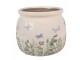 Dekorativní obal na květináč Butterflies Home S - Ø 12*10 cm Clayre & Eef