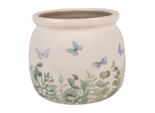 Dekorativní obal na květináč Butterflies Home M - Ø 16*13 cm