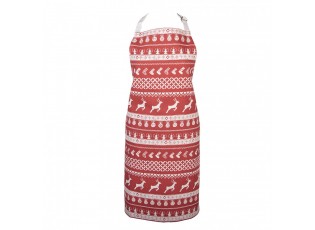 Kitchen Apron 70x85 Cm Red Cotton - 70*85 cm