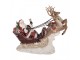 Christmas Decoration Figurine Santa Claus 42x14x36 Cm Red Plastic - 42*14*36 cm Clayre & Eef