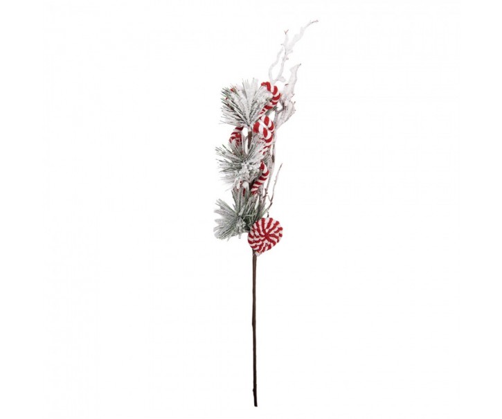 Christmas Decoration 11x7x60 Cm White Plastic - 11*7*60 cm Clayre & Eef