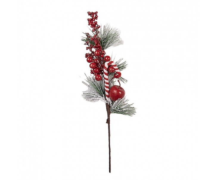 Christmas Decoration 12x9x40 Cm White Plastic - 12*9*40 cm Clayre & Eef