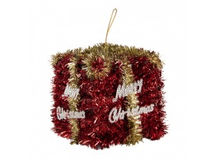 Christmas Ornament Gift 9x9x10 Cm Red Plastic - 9*9*10 cm