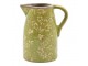 Zelený keramický džbán Rustic Wild Herb M - 16*12*19 cm Clayre & Eef