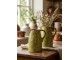 Zelený keramický džbán Rustic Wild Herb M - 16*12*19 cm Clayre & Eef