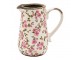Keramický džbán s růžovými květy Vintage Bloom M - 17*12*18 cm Clayre & Eef