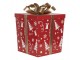 Christmas Decoration Figurine Gift 26x26x33 / 21x21x27 Cm Red Metal - (2) 26*26*33 / 21*21*27 cm Clayre & Eef