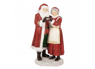 Christmas Decoration Figurine Santa Claus 13x9x23 Cm Red Plastic - 13*9*23 cm
