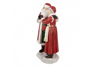 Christmas Decoration Figurine Santa Claus 13x9x23 Cm Red Plastic - 13*9*23 cm