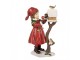 Christmas Decoration Figurine Child 13x7x19 Cm Red Plastic - 13*7*19 cm Clayre & Eef