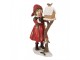 Christmas Decoration Figurine Child 13x7x19 Cm Red Plastic - 13*7*19 cm Clayre & Eef